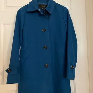 Ann Taylor Vibrant Blue Trench Coat